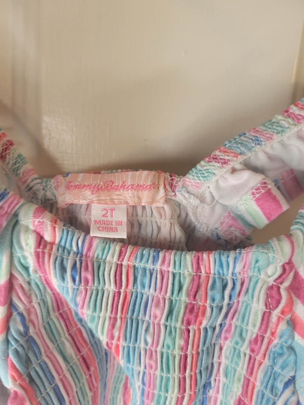 Tommy Bahama Pastel Multicolor Striped Sundress - Picture 4 of 6